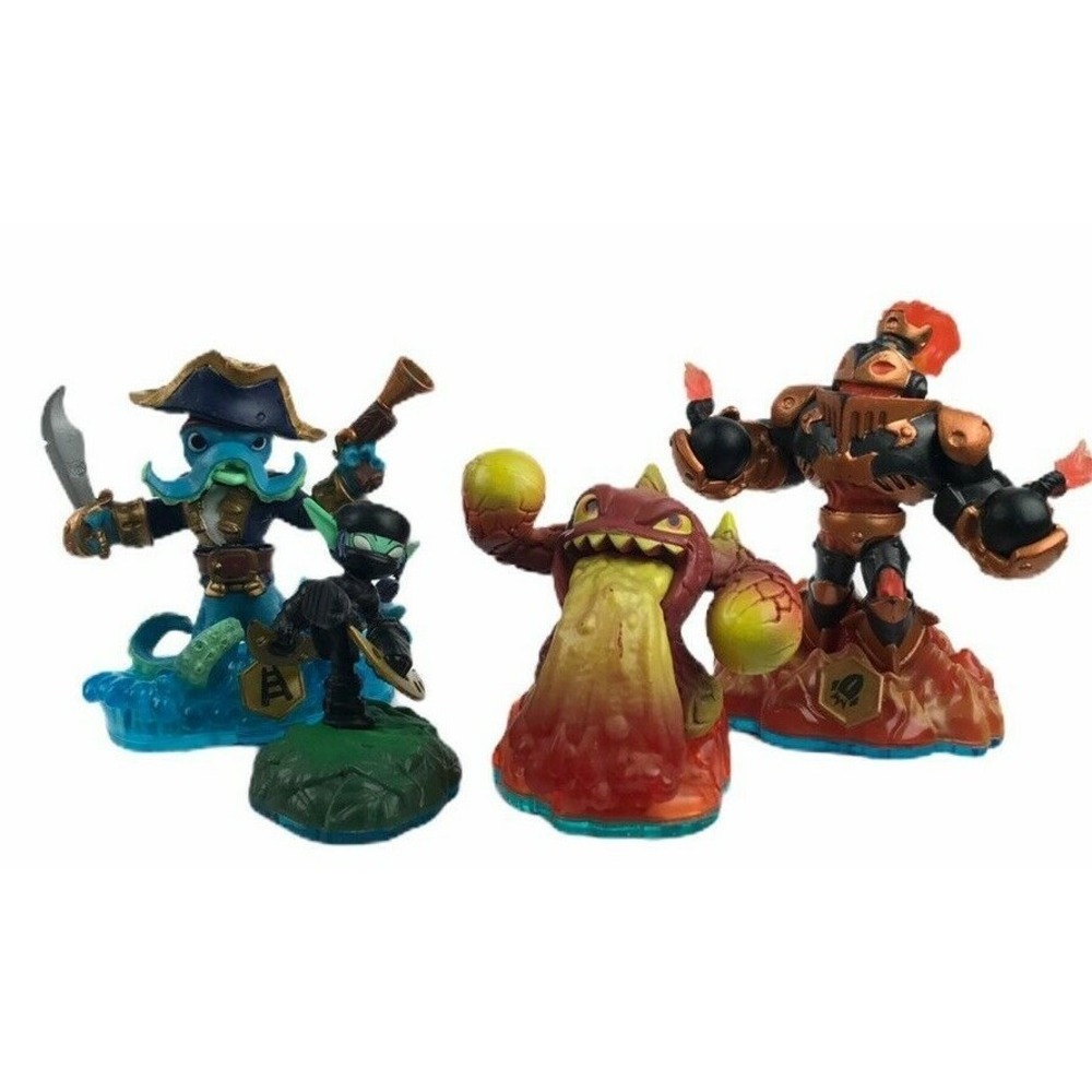 Lot Of 4 Assorted Skylanders Swamp Force Firgures Only